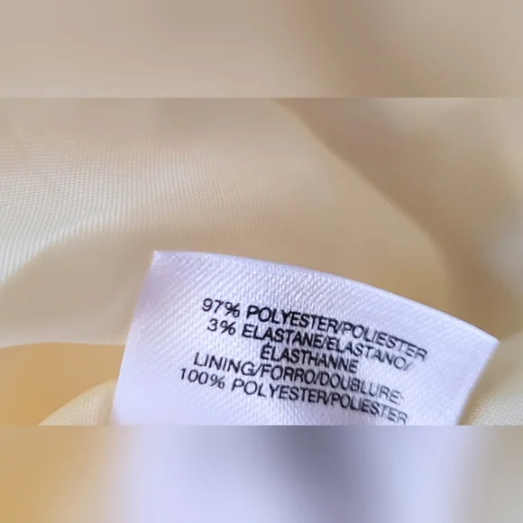 NWOT! Posh Butter Yellow Black Label Formal Women's Lined Open Spring Blazer 10 - Picture 9 of 17